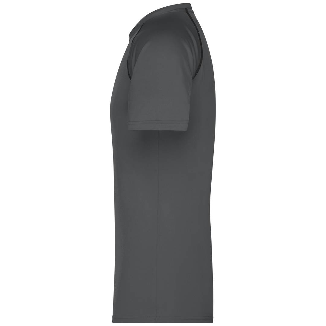 James & Nicholson Funktions-Shirt Herren JN496 Gr. L titan/black