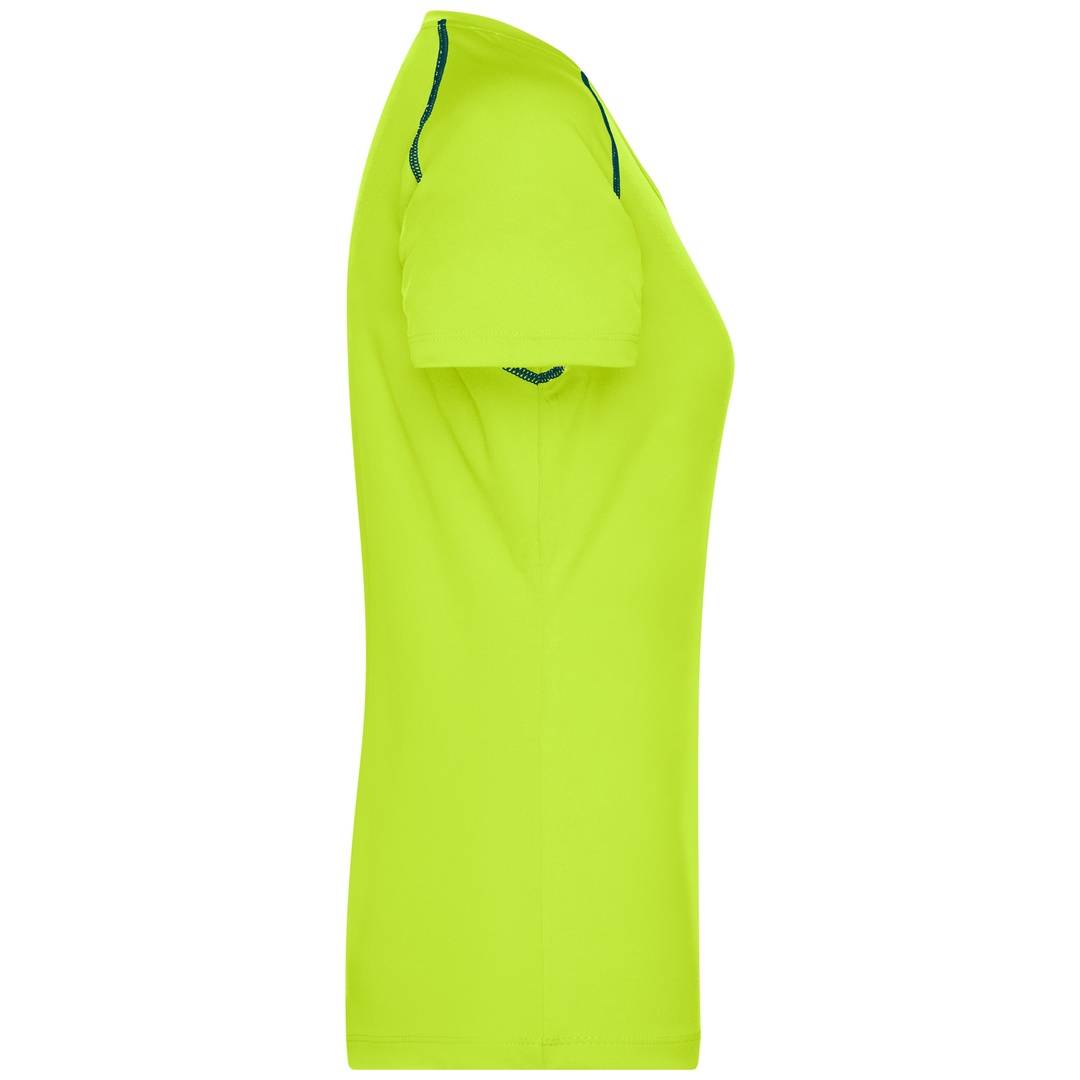 James & Nicholson Funktions-Shirt Damen JN495 Gr. L bright-yellow/bright-blue