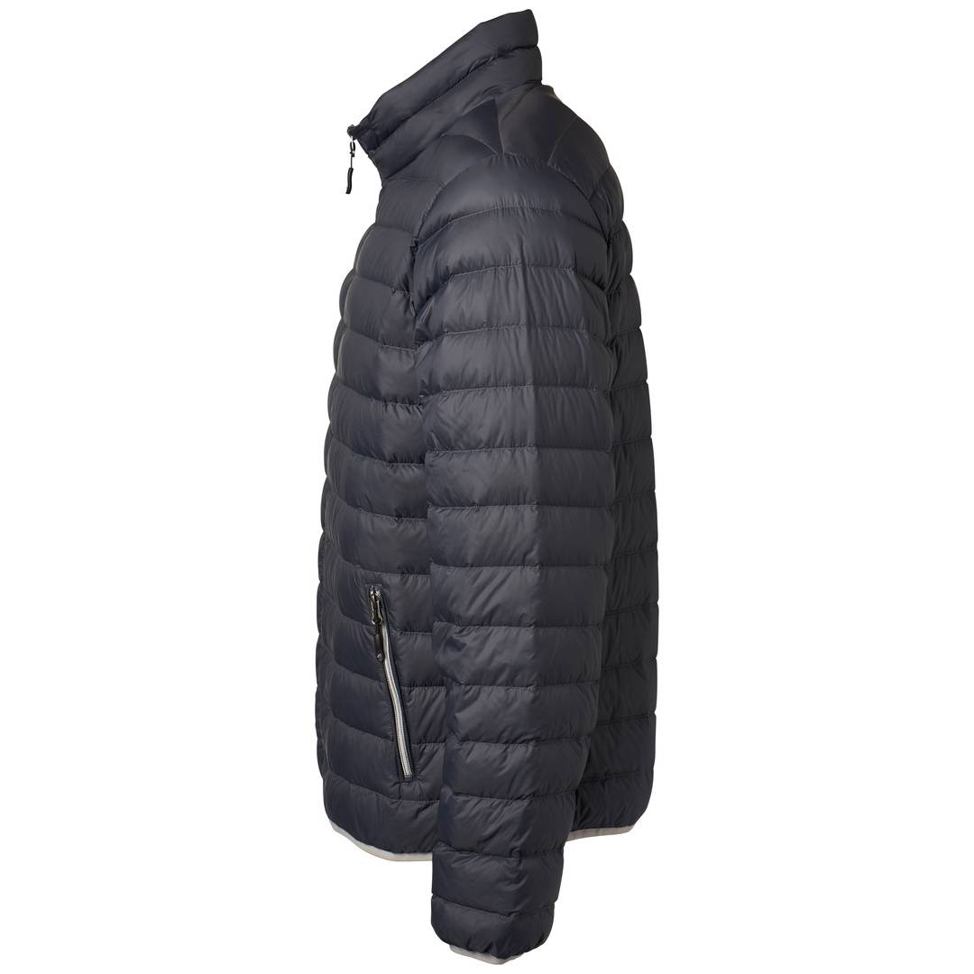 James & Nicholson Mens Down Jacket JN1140 Gr. 2XL graphite/silver
