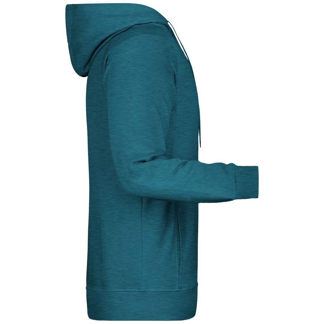 James & Nicholson Kapuzensweat JN8024 Gr. 4XL petrol-melange