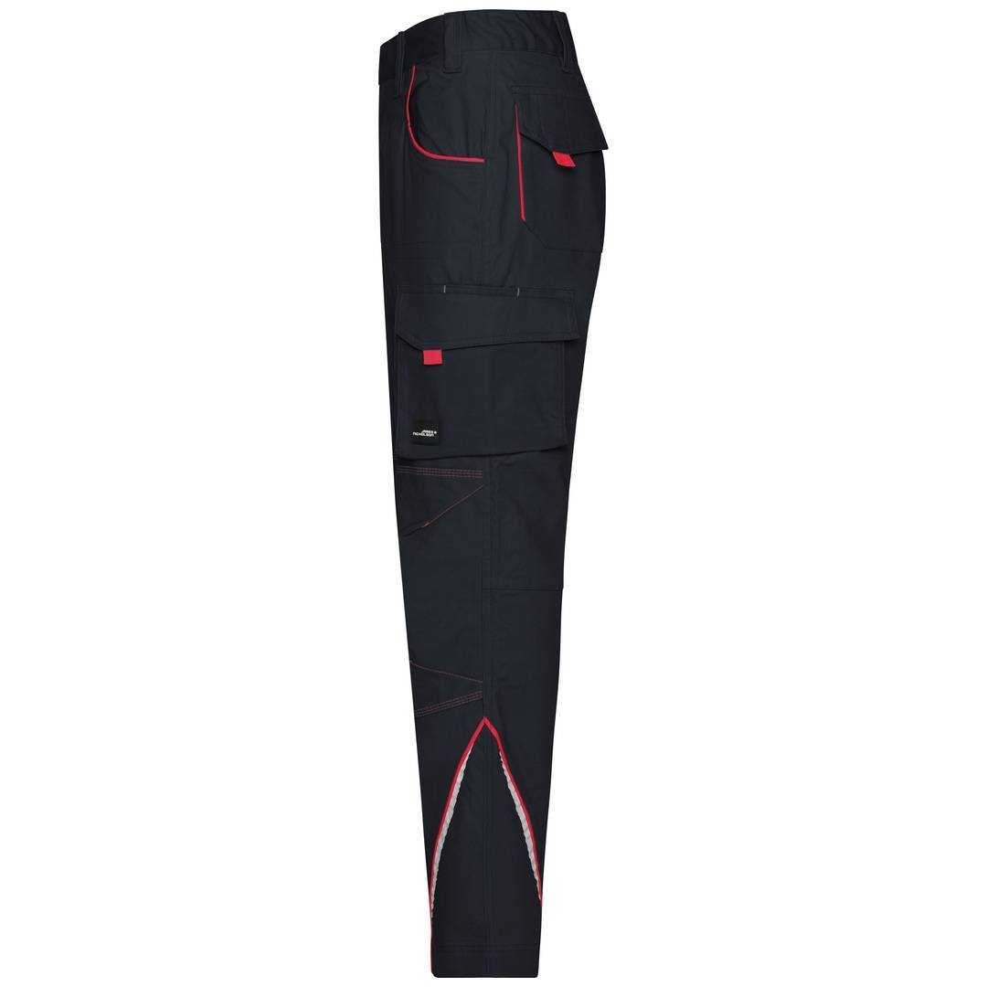 James & Nicholson Funktionelle Arbeitshose JN847 Gr. 52 carbon/red
