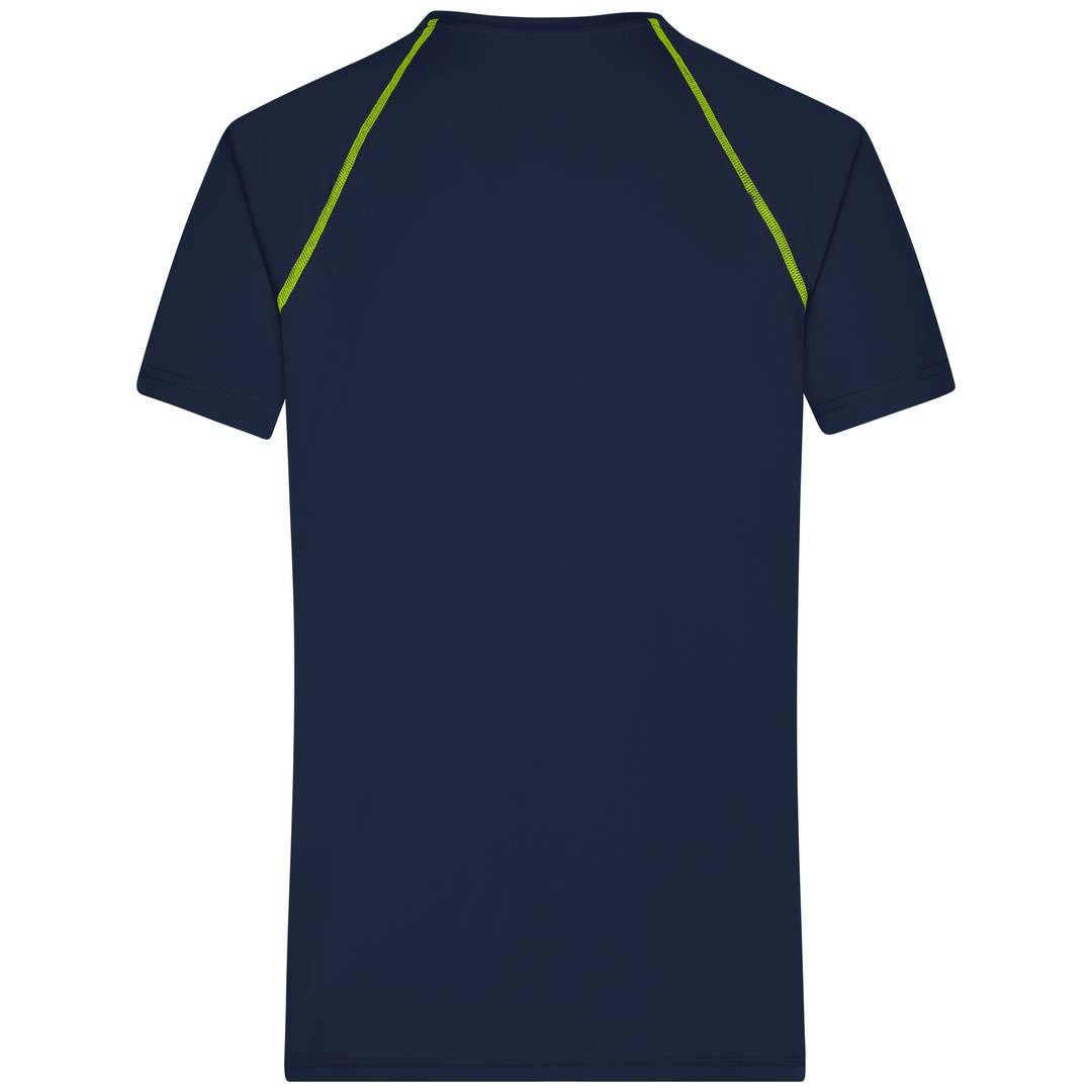 James & Nicholson Funktions-Shirt Herren JN496 Gr. 2XL navy/bright-yellow