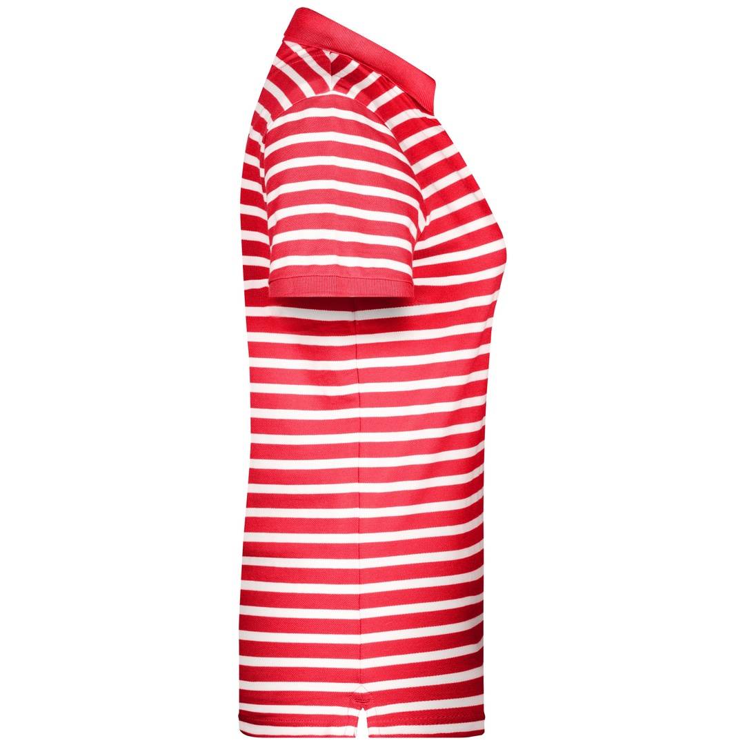 James & Nicholson Poloshirt Maritim Damen 8029 Gr. S red/white