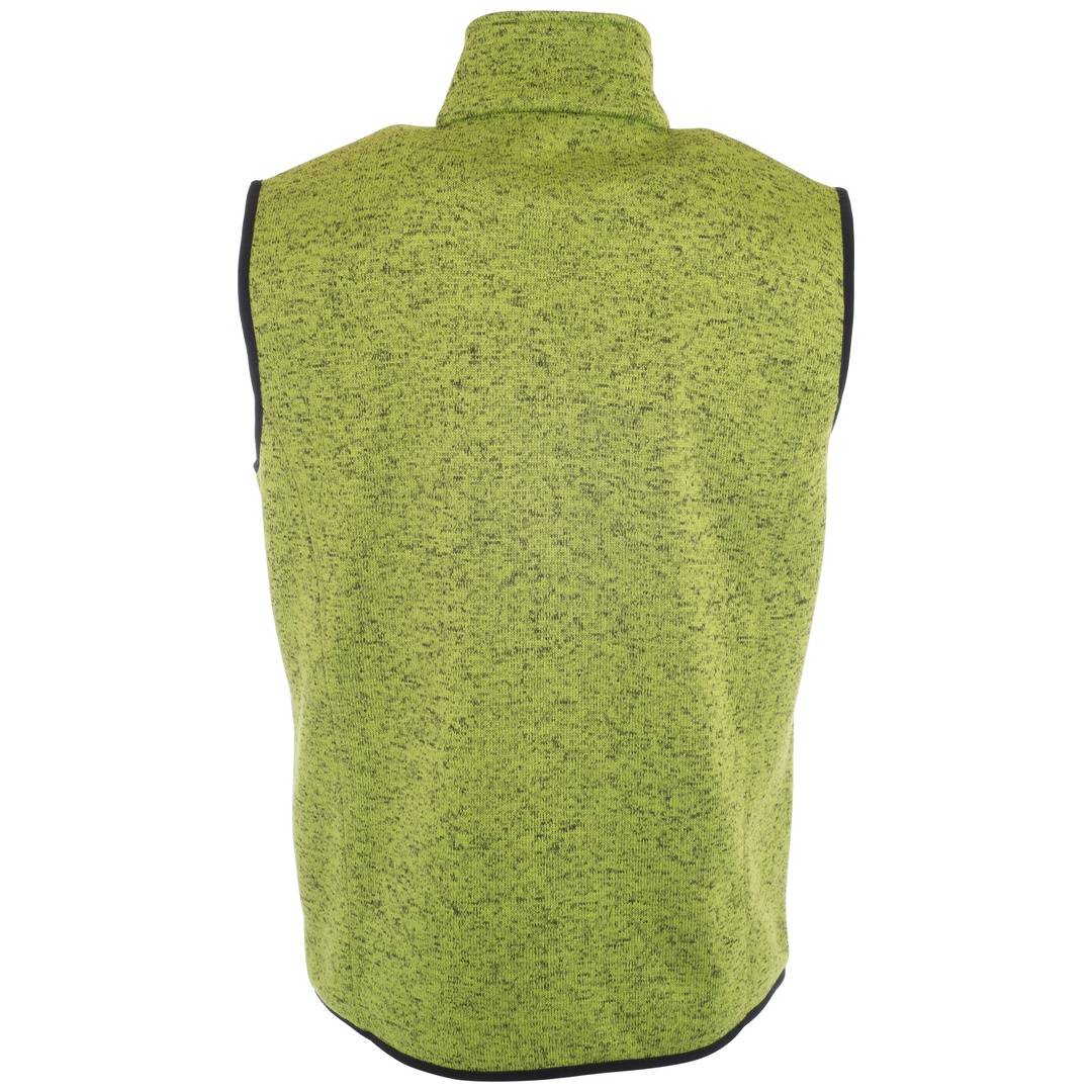 James & Nicholson Herren Strickfleece Weste JN774 Gr. XL kiwi-melange/royal