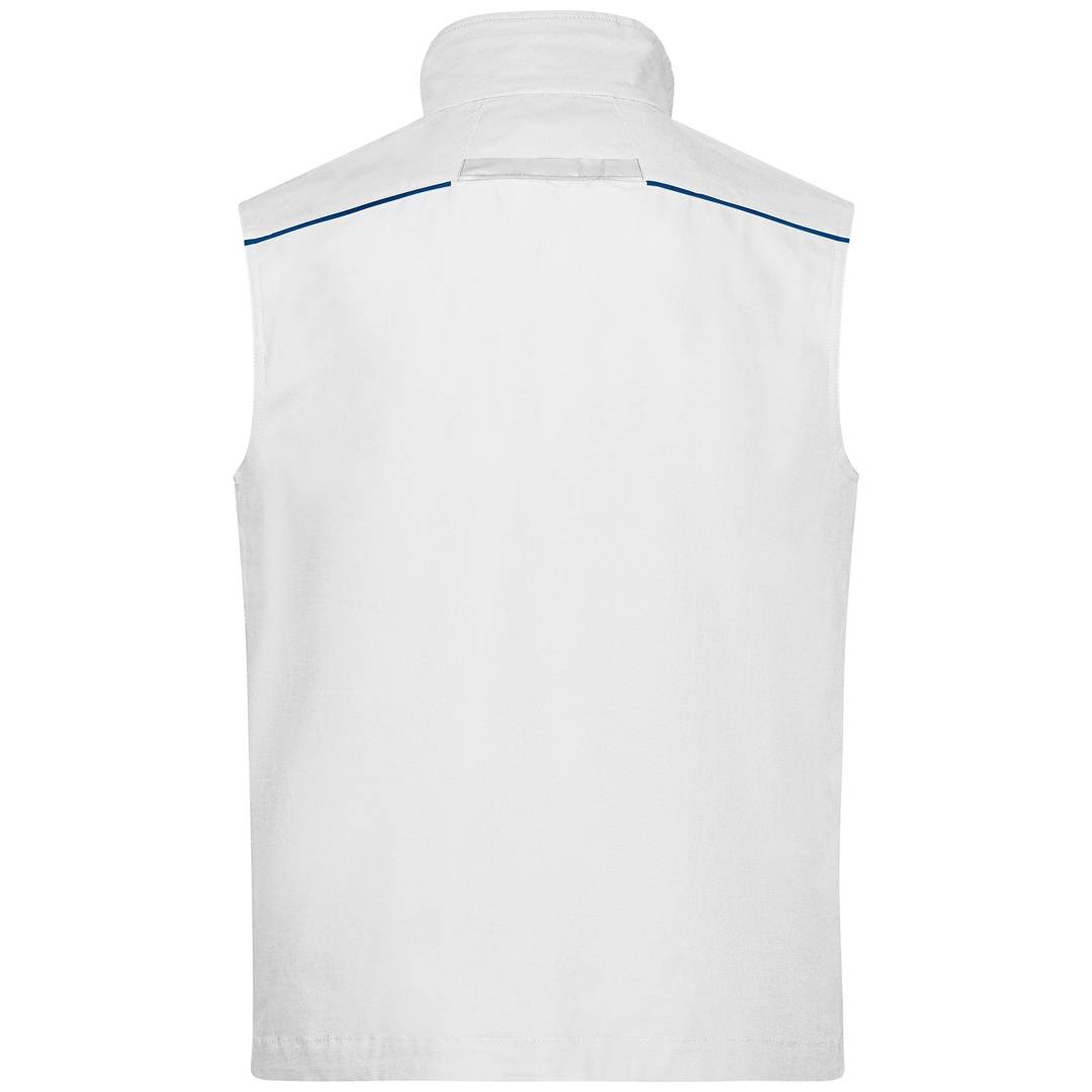 James &amp; Nicholson Funktionelle Weste im sportlichen Look JN850 Gr. XS white/royal