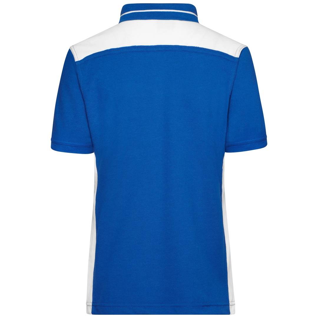 James & Nicholson Workwear Poloshirt Damen JN857 Gr. 2XL royal/white