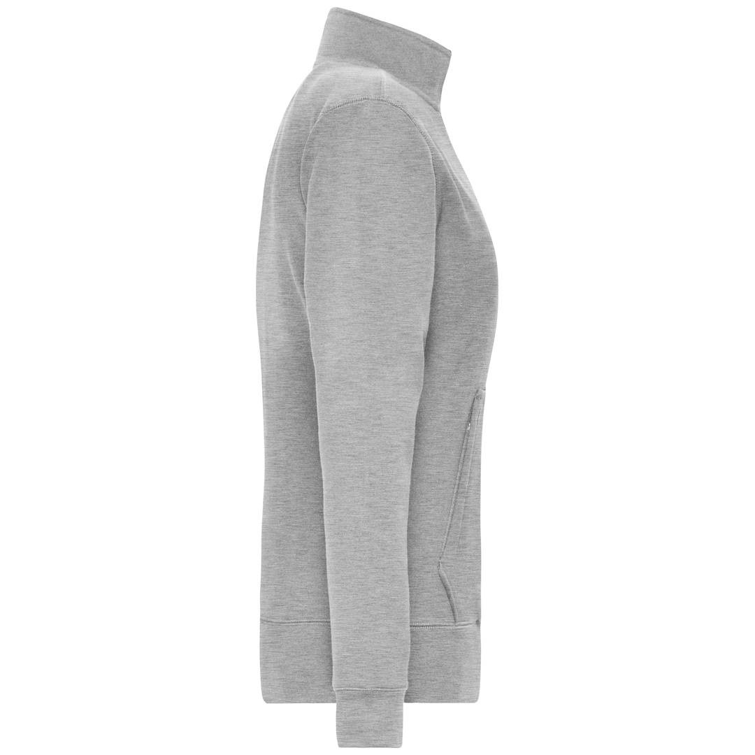 James & Nicholson Fleecejacke Damen JN1809 Gr. 3XL grey-heather