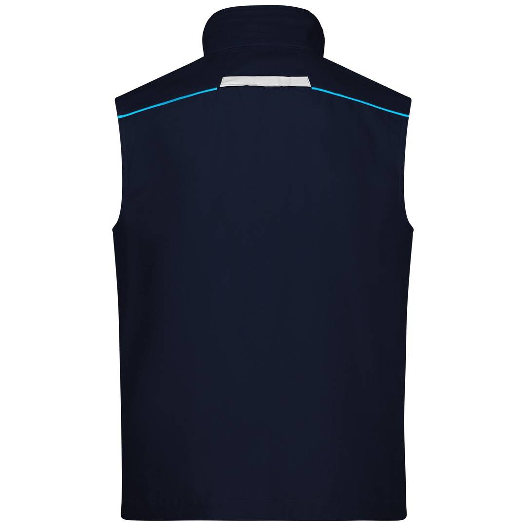 James & Nicholson Funktionelle Weste im sportlichen Look JN850 Gr. S navy/turquoise