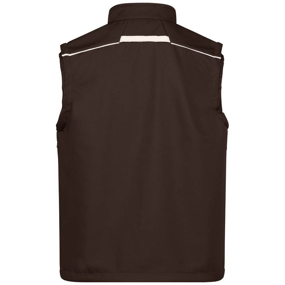 James & Nicholson Softshellweste Wind- und wasserabweisend JN852 Gr. 6XL brown/stone