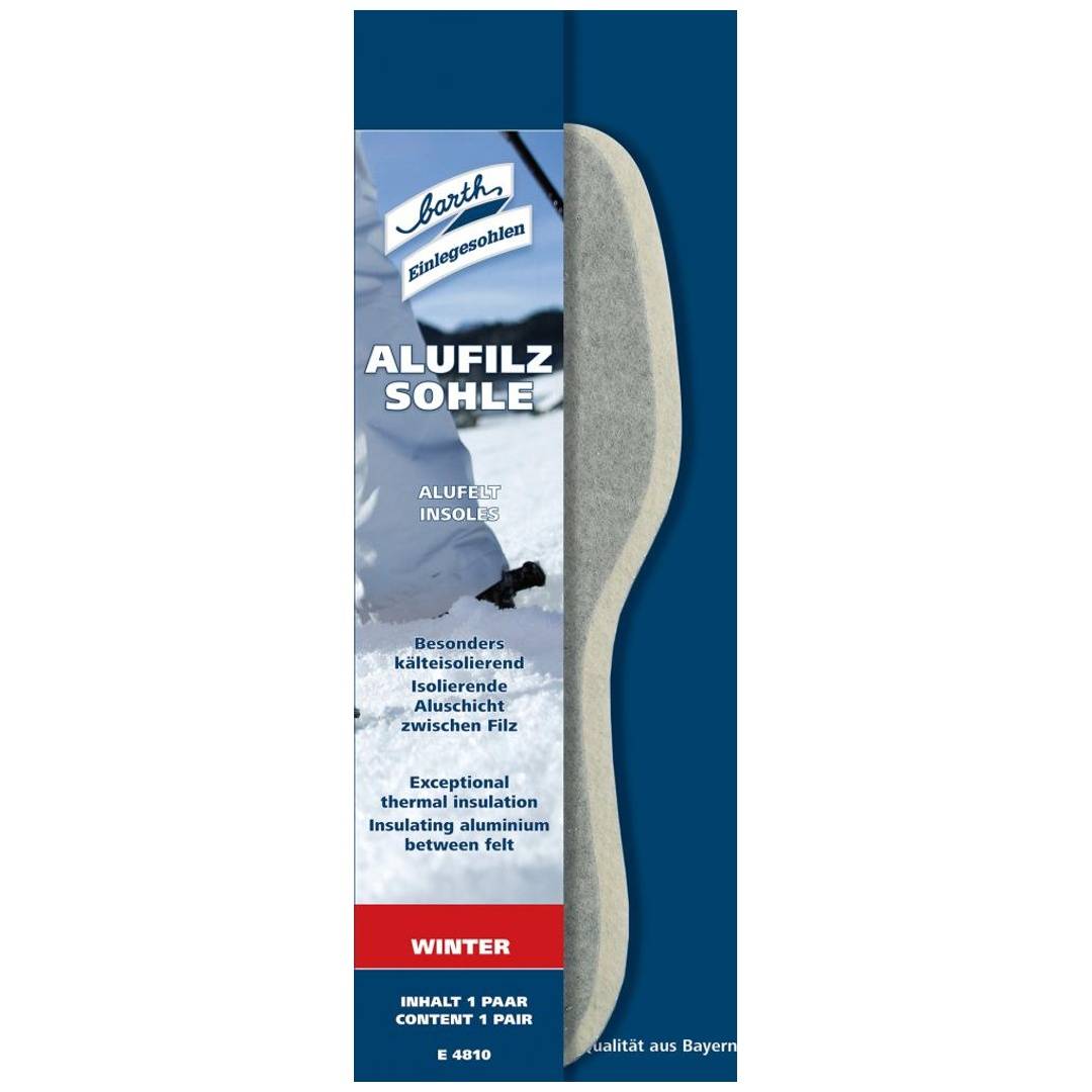 Barth Alu Filz Einlegesohle Gr. 44