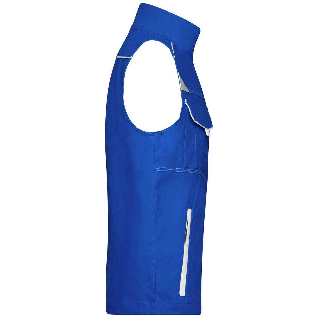 James & Nicholson Funktionelle Weste im sportlichen Look JN850 Gr. 5XL royal/white