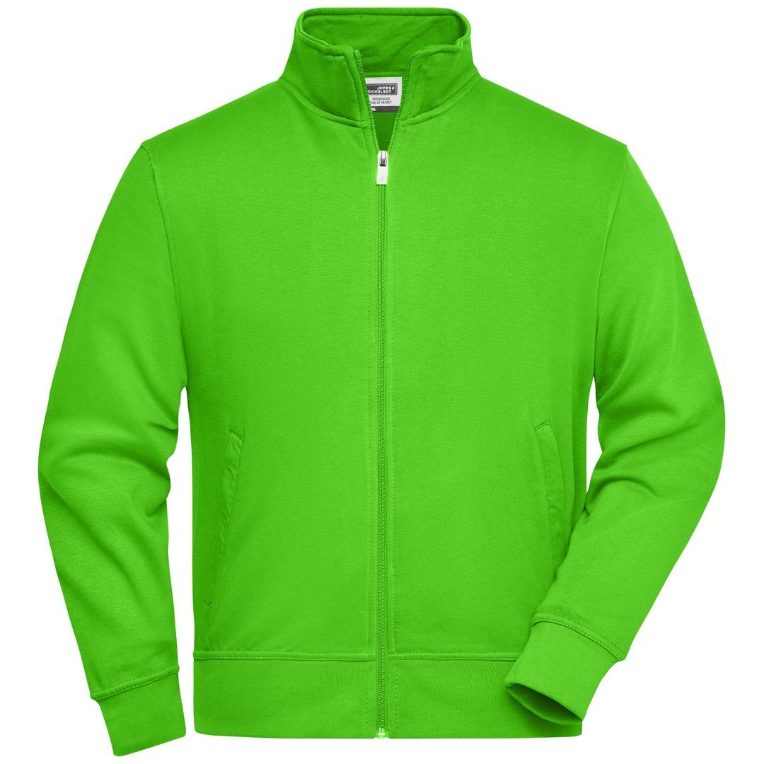 James & Nicholson Sweatjacke JN836 Gr. 4XL lime-green