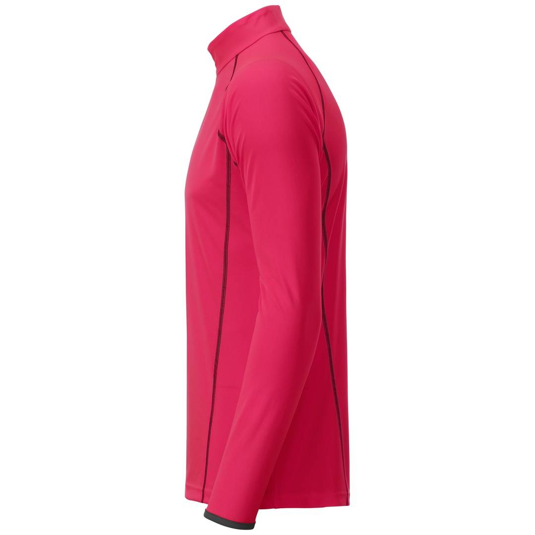 James & Nicholson Langarmshirt Herren JN498 Gr. S bright-pink/titan