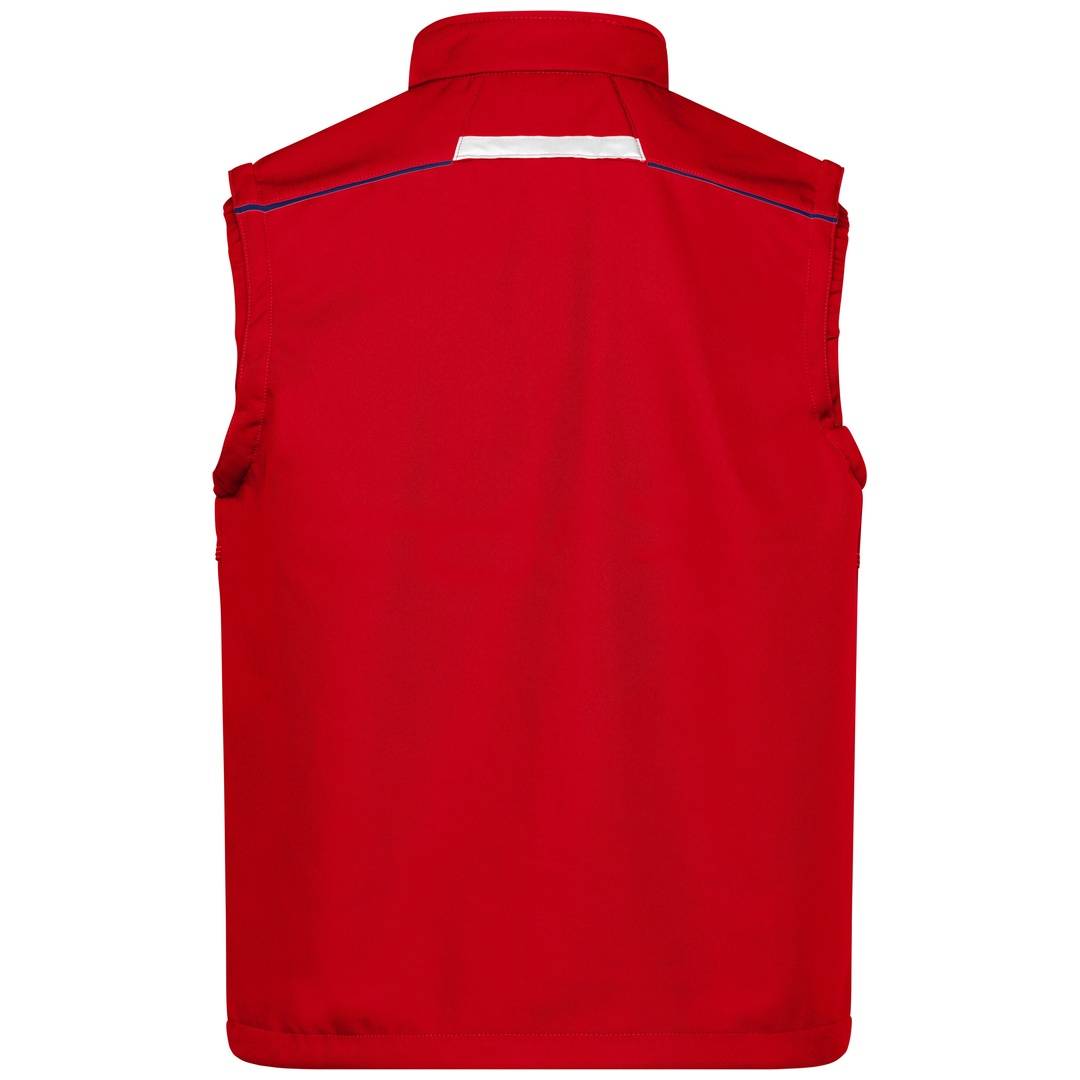 James & Nicholson Softshellweste Wind- und wasserabweisend JN852 Gr. XS red/navy