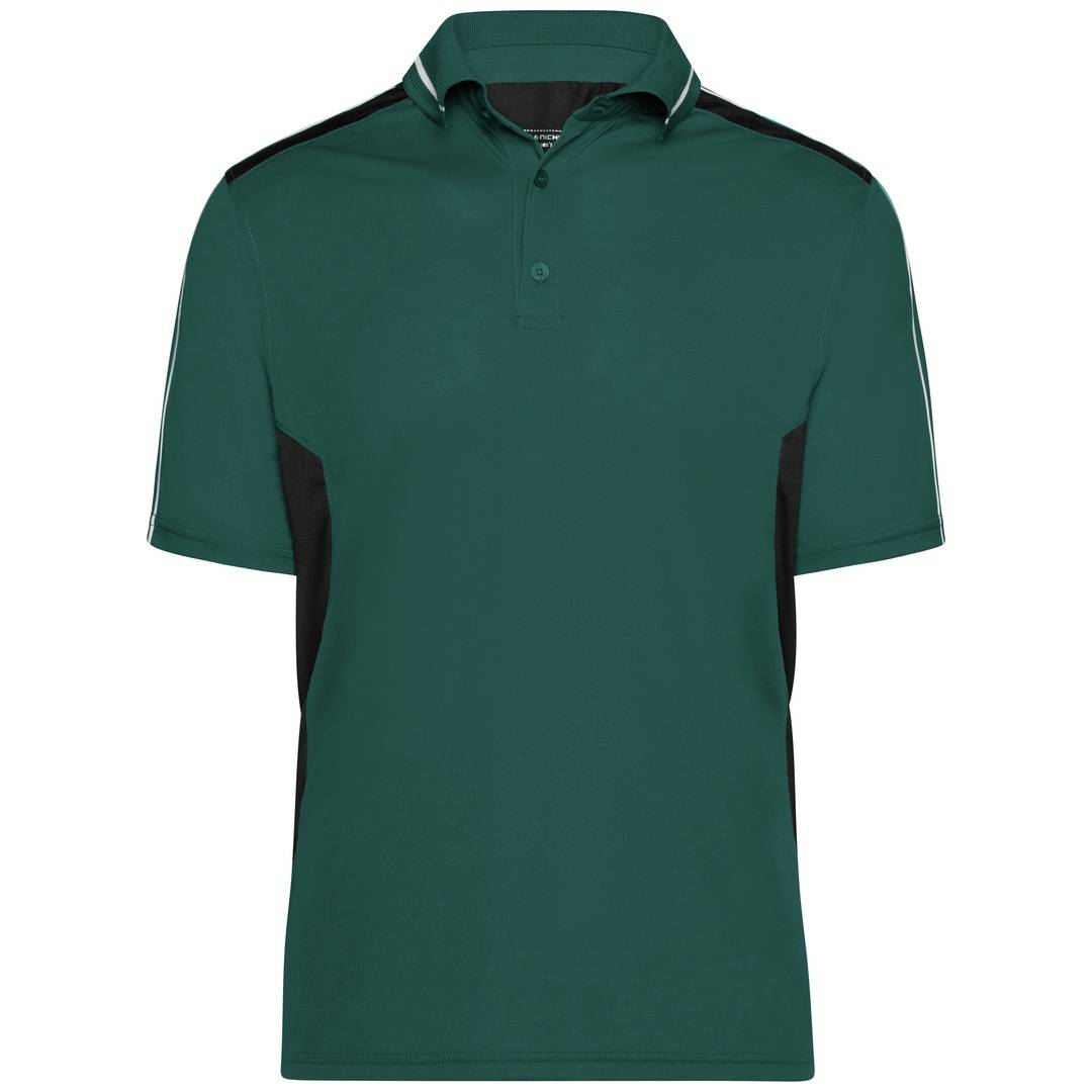 James & Nicholson Poloshirt Herren JN828 Gr. 3XL dark-green/black