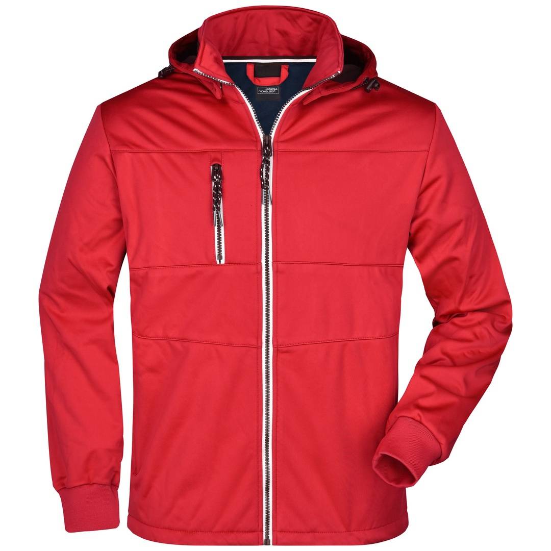 James & Nicholson Mens Maritime Jacket JN1078 Gr. M red/navy/white