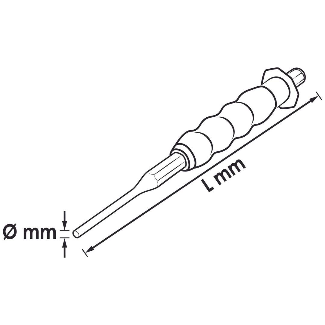 VIGOR Splinttreiber, 7 mm, ergonomischer 2-Komponenten-Griff