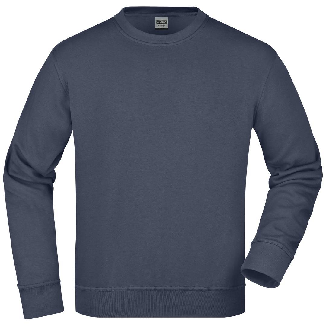 James & Nicholson Klassisches Rundhals-Sweatshirt JN840, Gr. 2XL navy