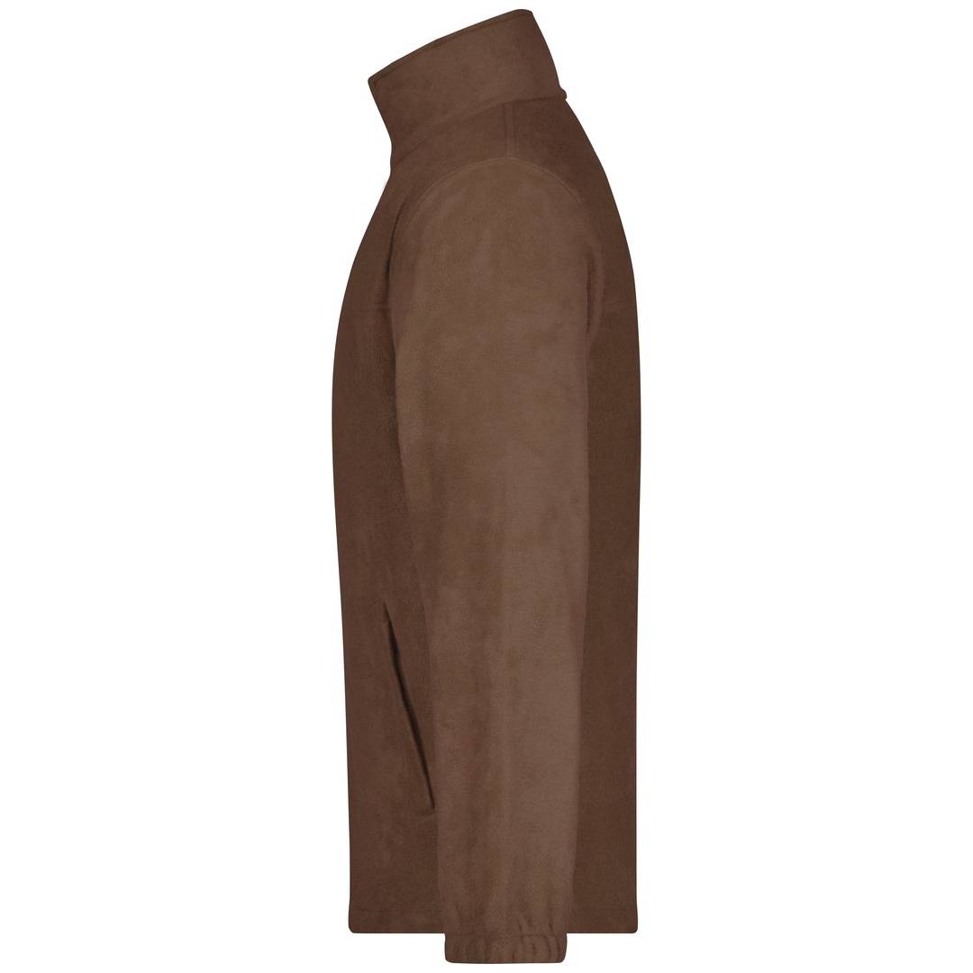 James & Nicholson Full-Zip Herren Fleecejacke JN044 Gr. XL braun