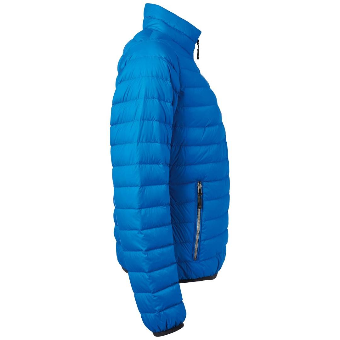 James & Nicholson leichte, klassische Daunenjacke JN1139 Gr. L cobalt/silber