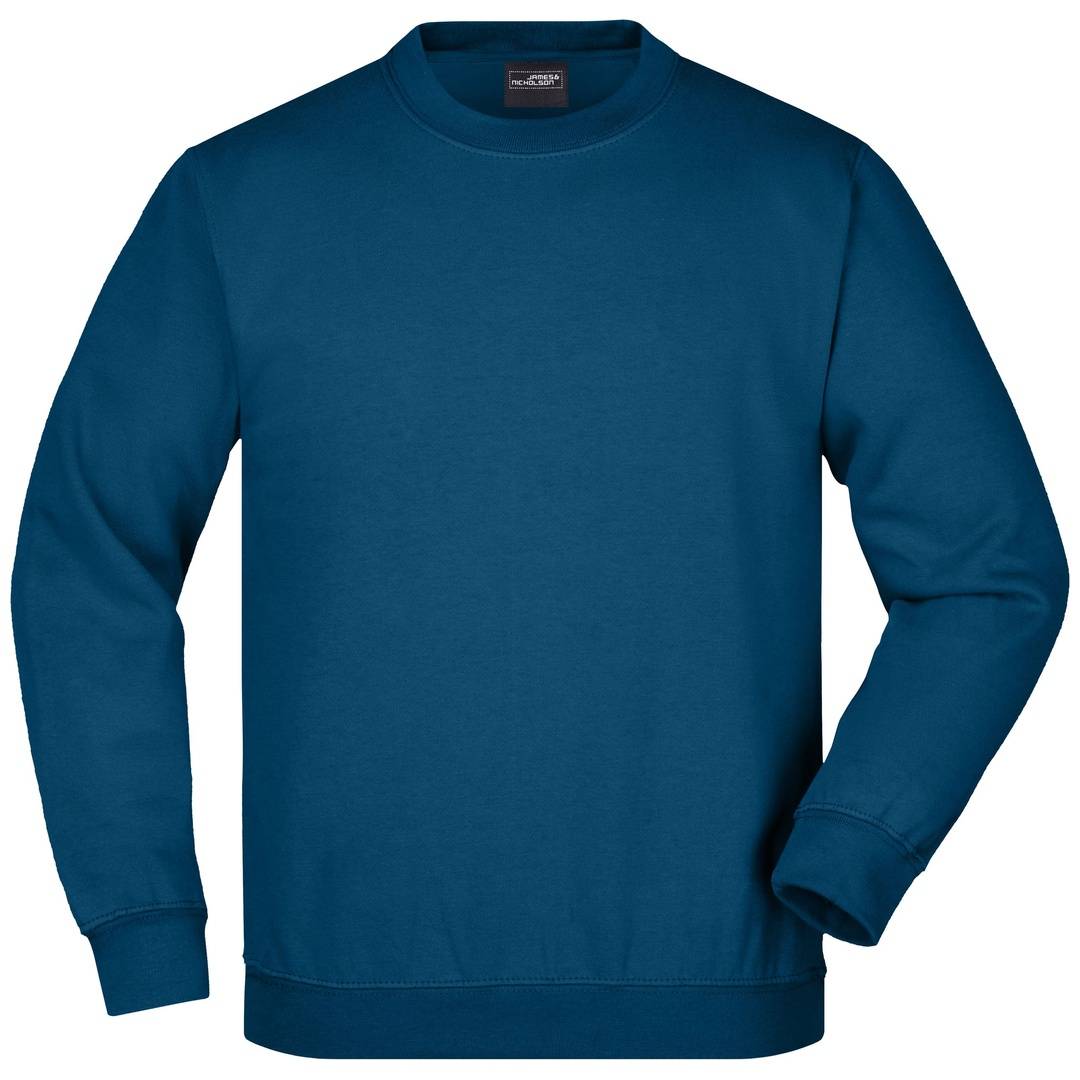 James & Nicholson Klassisches Komfort Rundhals-Sweatshirt Kinder JN040K Gr. XS-104 petrol