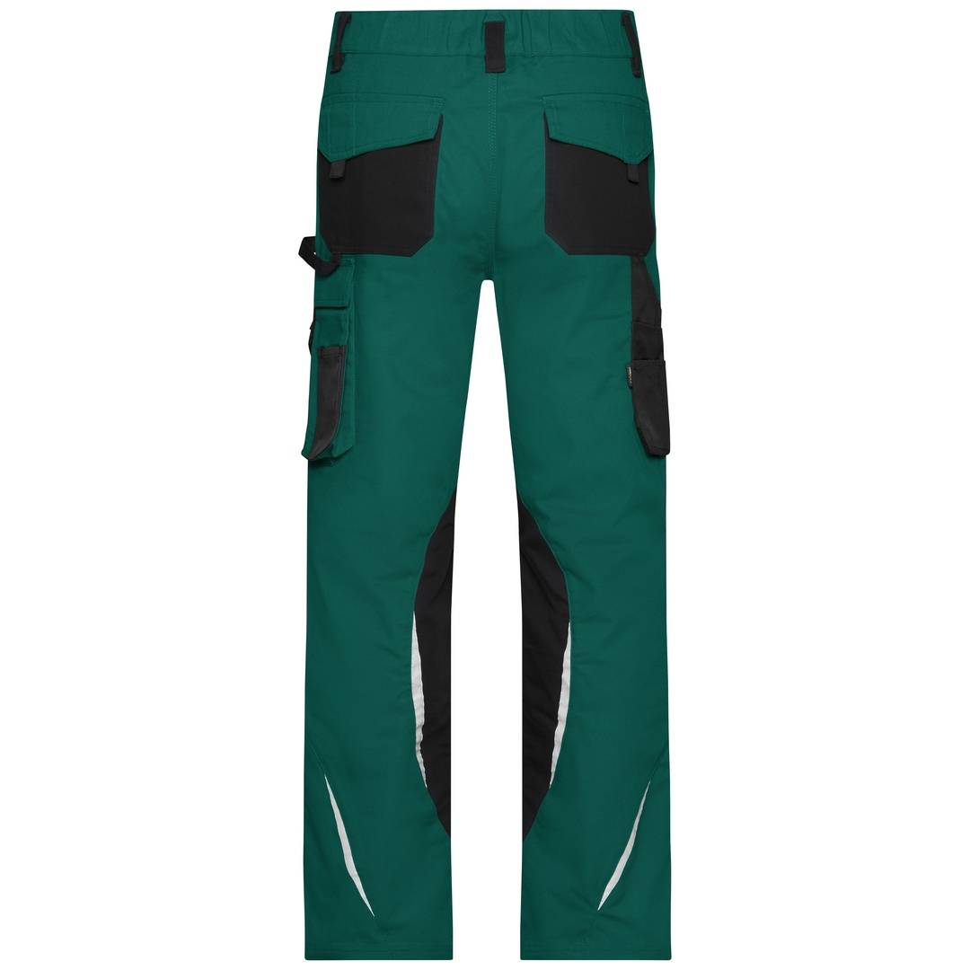 James & Nicholson Arbeitsbundhose JN832 Gr. 52 dark-green/black