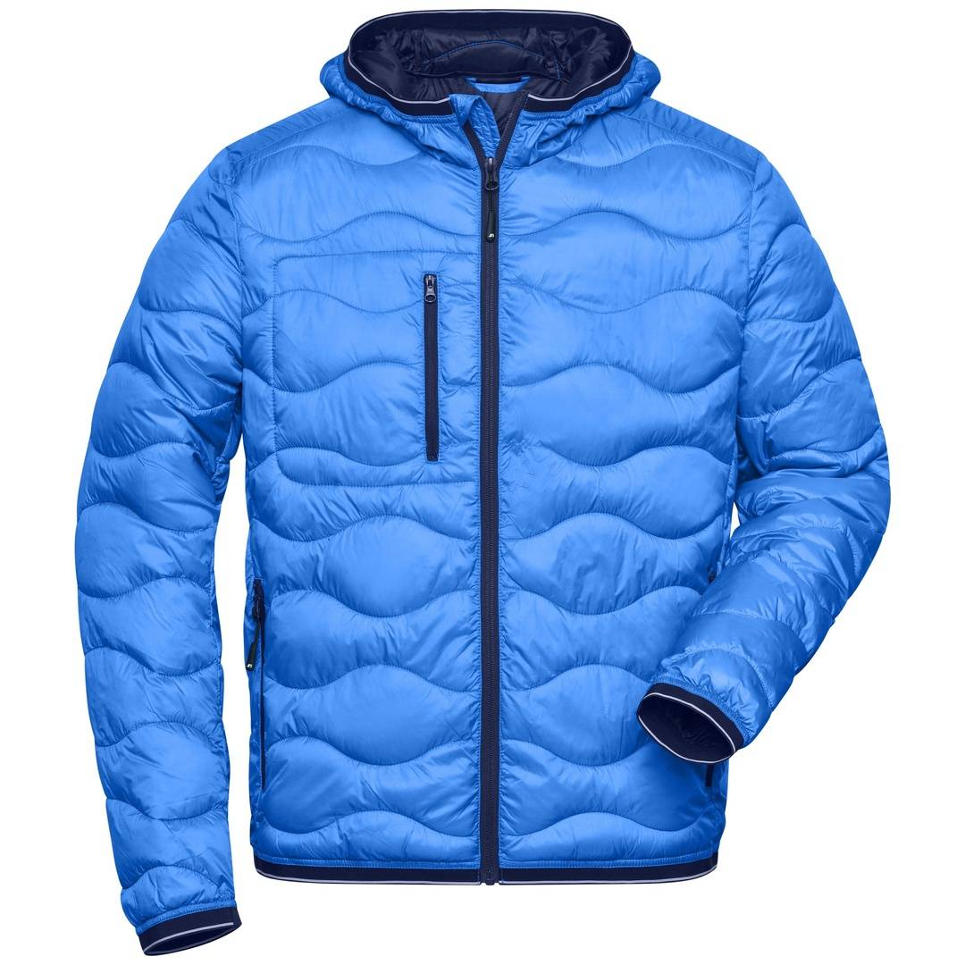 James & Nicholson Steppjacke mit Wattierung Herren JN1156 Gr. L blau/navy