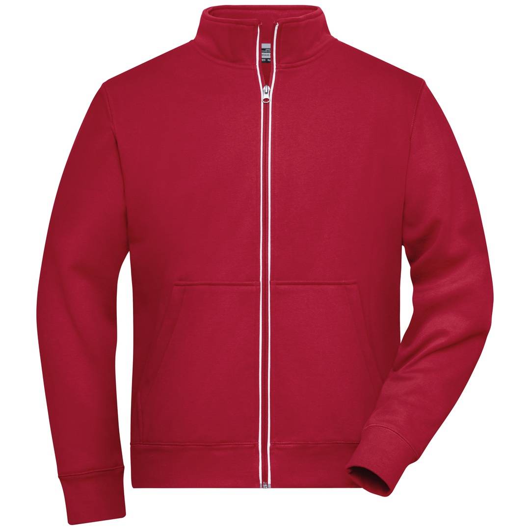 James & Nicholson Fleecejacke Herren JN1810 Gr. S rot
