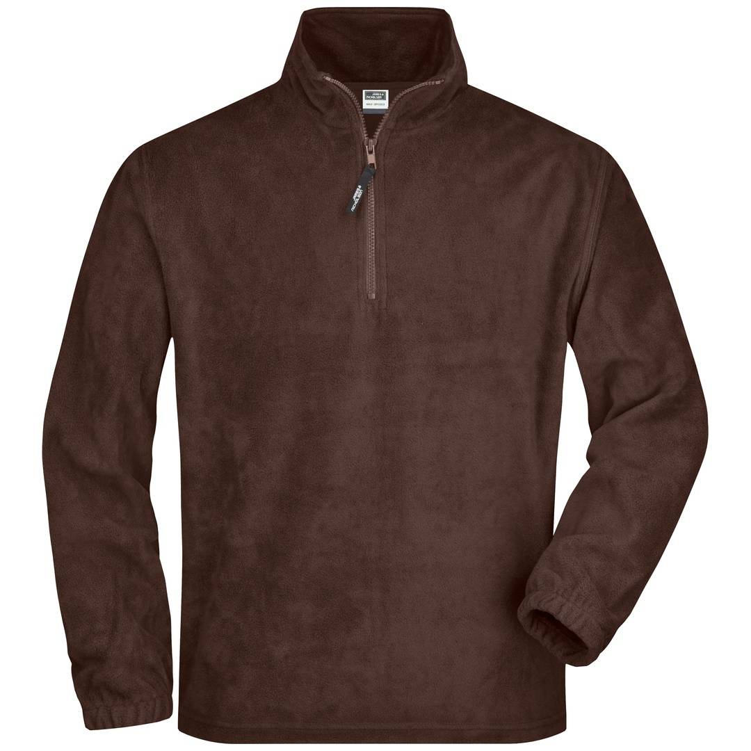 James & Nicholson Sweatshirt in schwerer Fleece-Qualität JN043 Gr. S brown