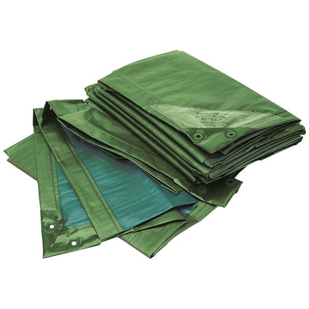 Abdeckplane RAINEXO, 150 g/m², 4x6 m, grün/blau