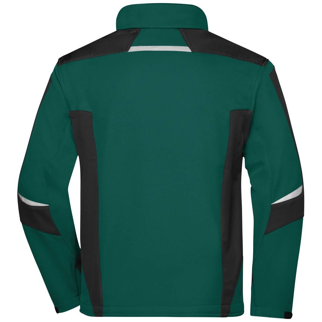 James &amp; Nicholson Professionelle Softshelljacke JN844 Gr. S dark-green/black