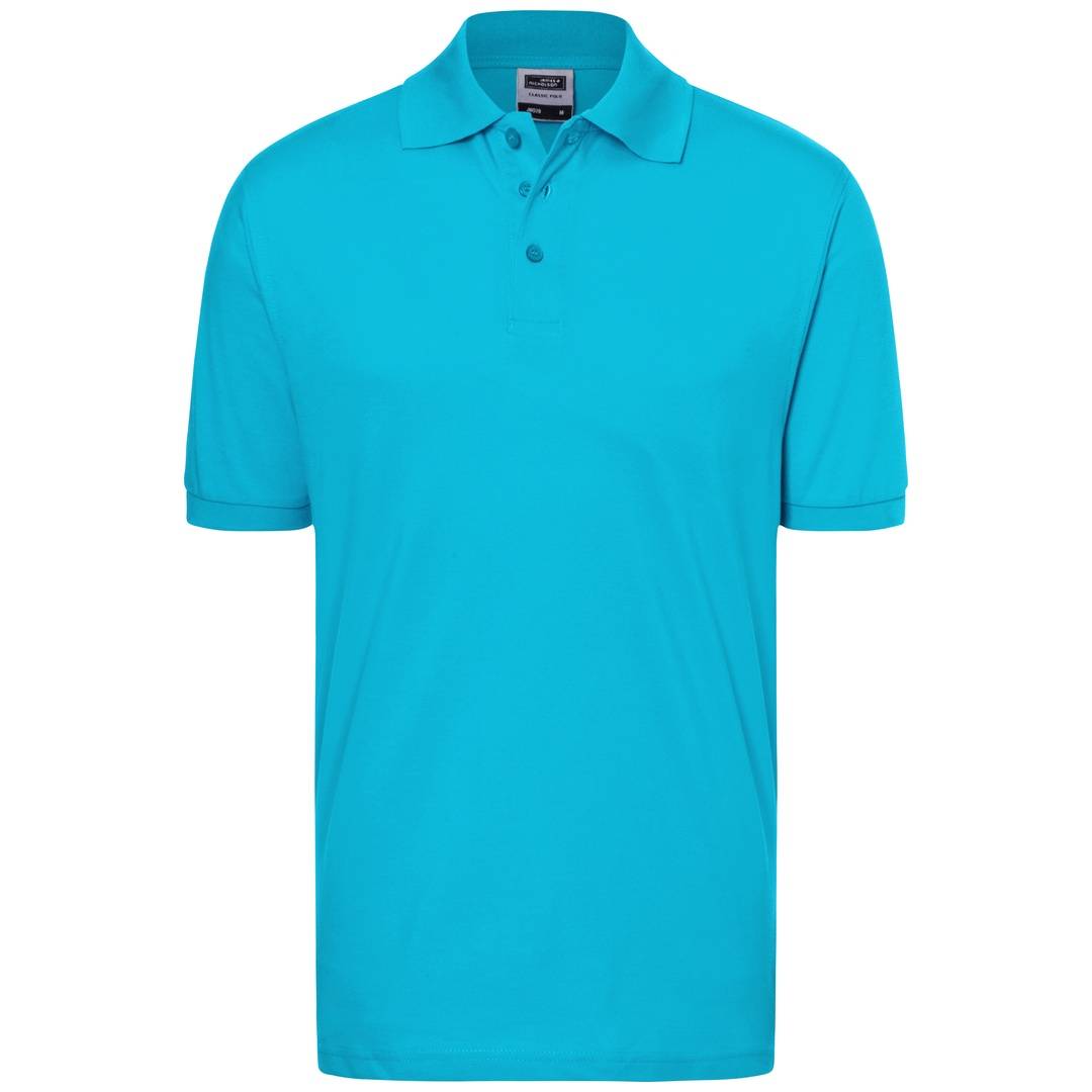 James & Nicholson Poloshirt Herren JN070 Gr. L turquoise