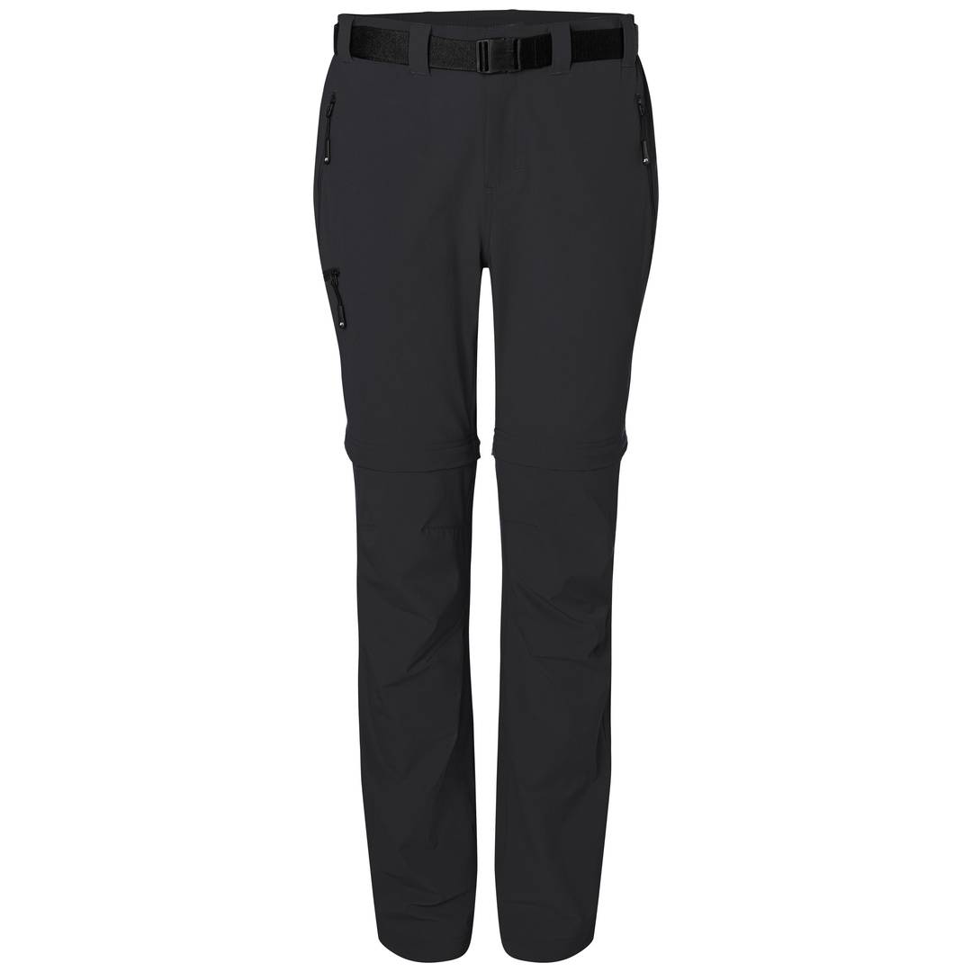 James & Nicholson Zip-Off Trekkinghose Damen JN1201 Gr. S schwarz