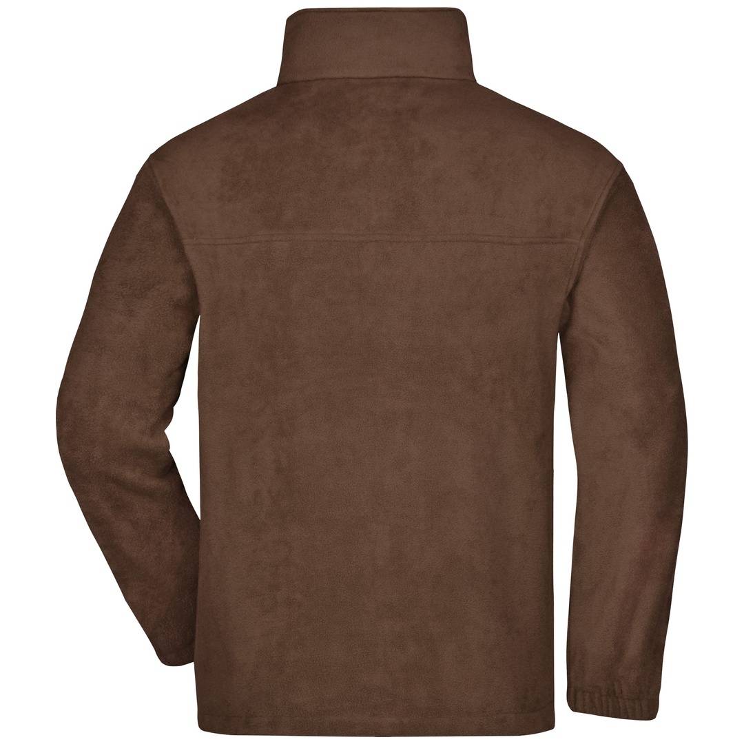James & Nicholson Full-Zip Herren Fleecejacke JN044 Gr. L braun