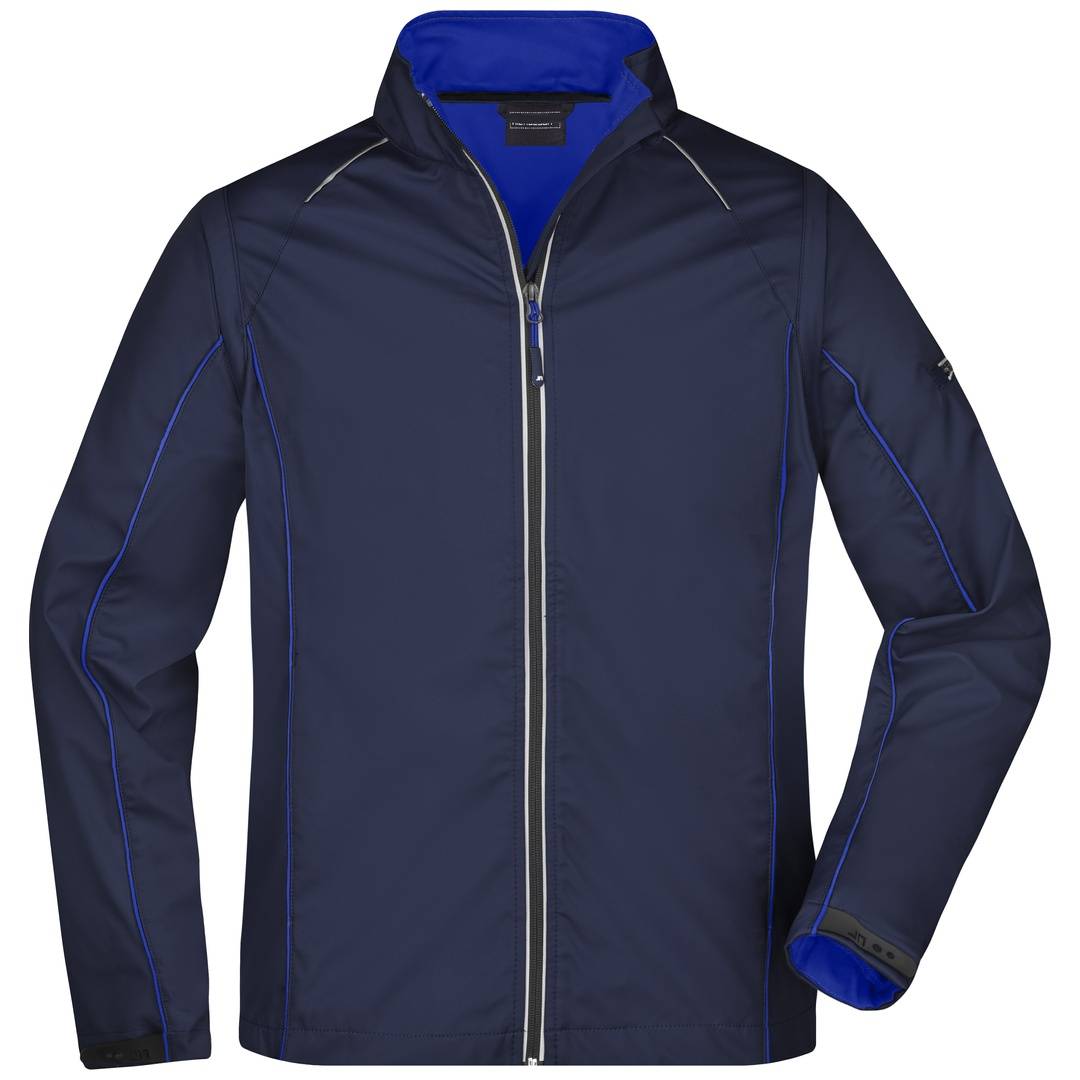 James & Nicholson Herren Zip-Off Softshell Jacke JN1122 Gr. XL navy/royal