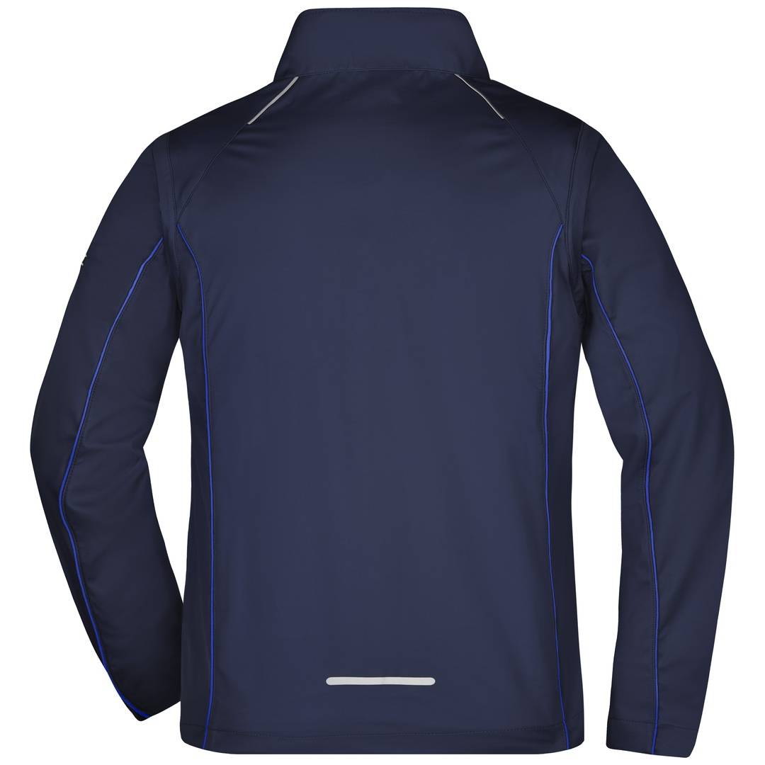 James & Nicholson Herren Zip-Off Softshell Jacke JN1122 Gr. M navy/royal