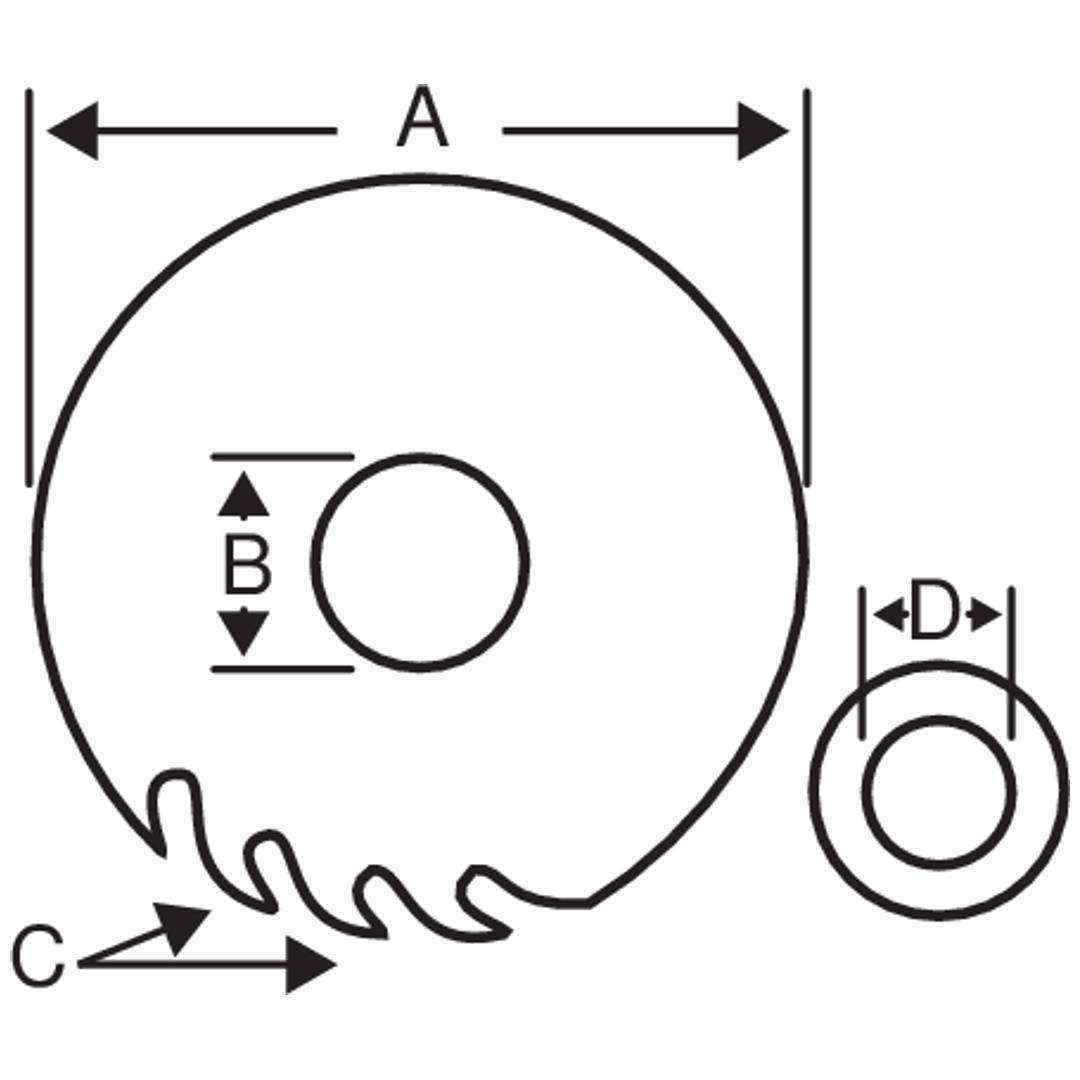 Bahco 96-Zähne Kreissageblätter für Gehrungsschnitte in Aluminium und Kunststoff 305 mm x 30 mm