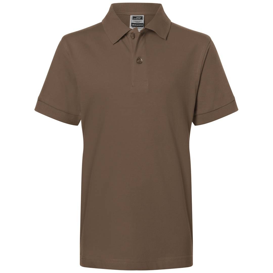 James & Nicholson Poloshirt Kinder JN070K Gr. M-122/128 brown
