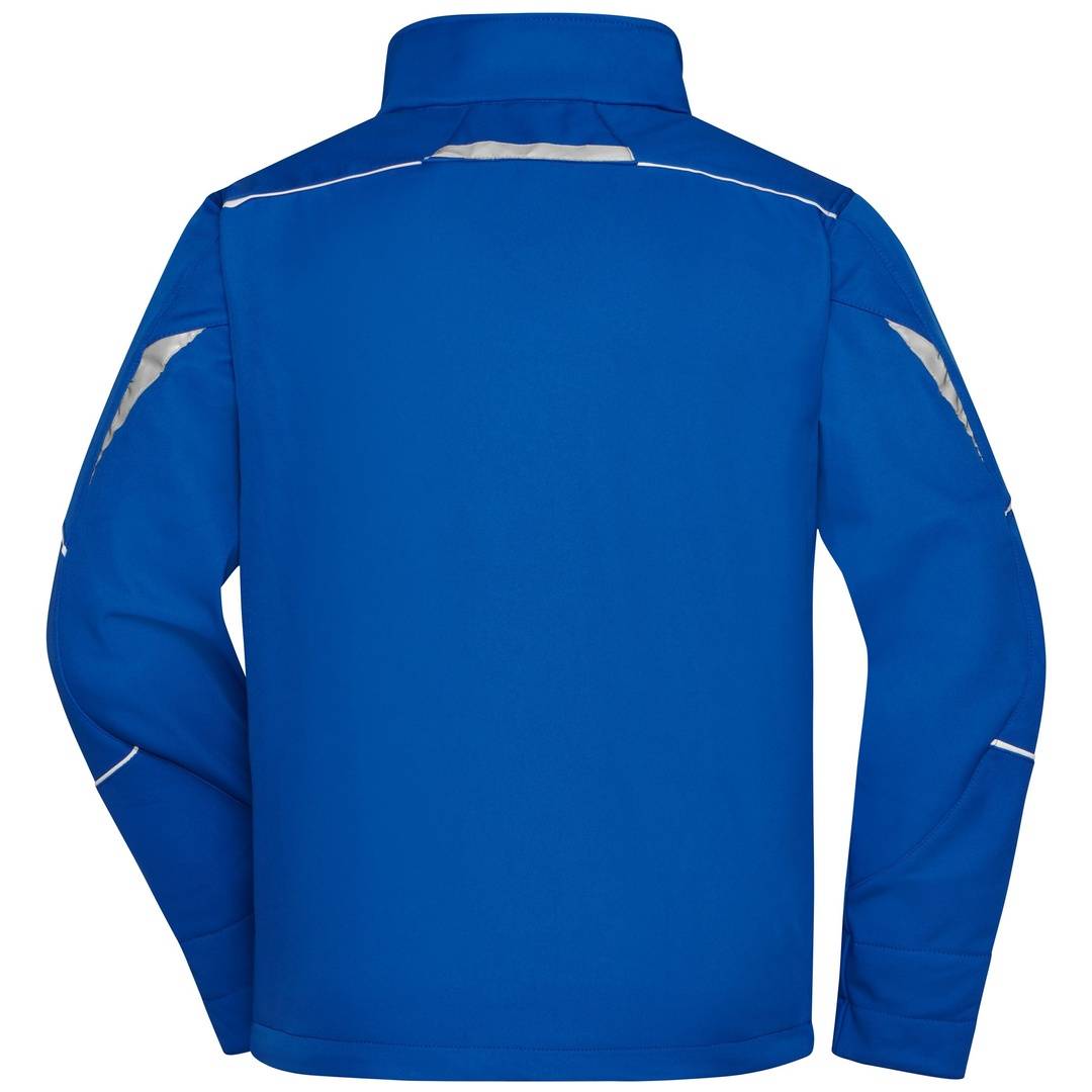 James &amp; Nicholson Wind- und Wasserfeste Softshelljacke JN851 Gr. L royal/white