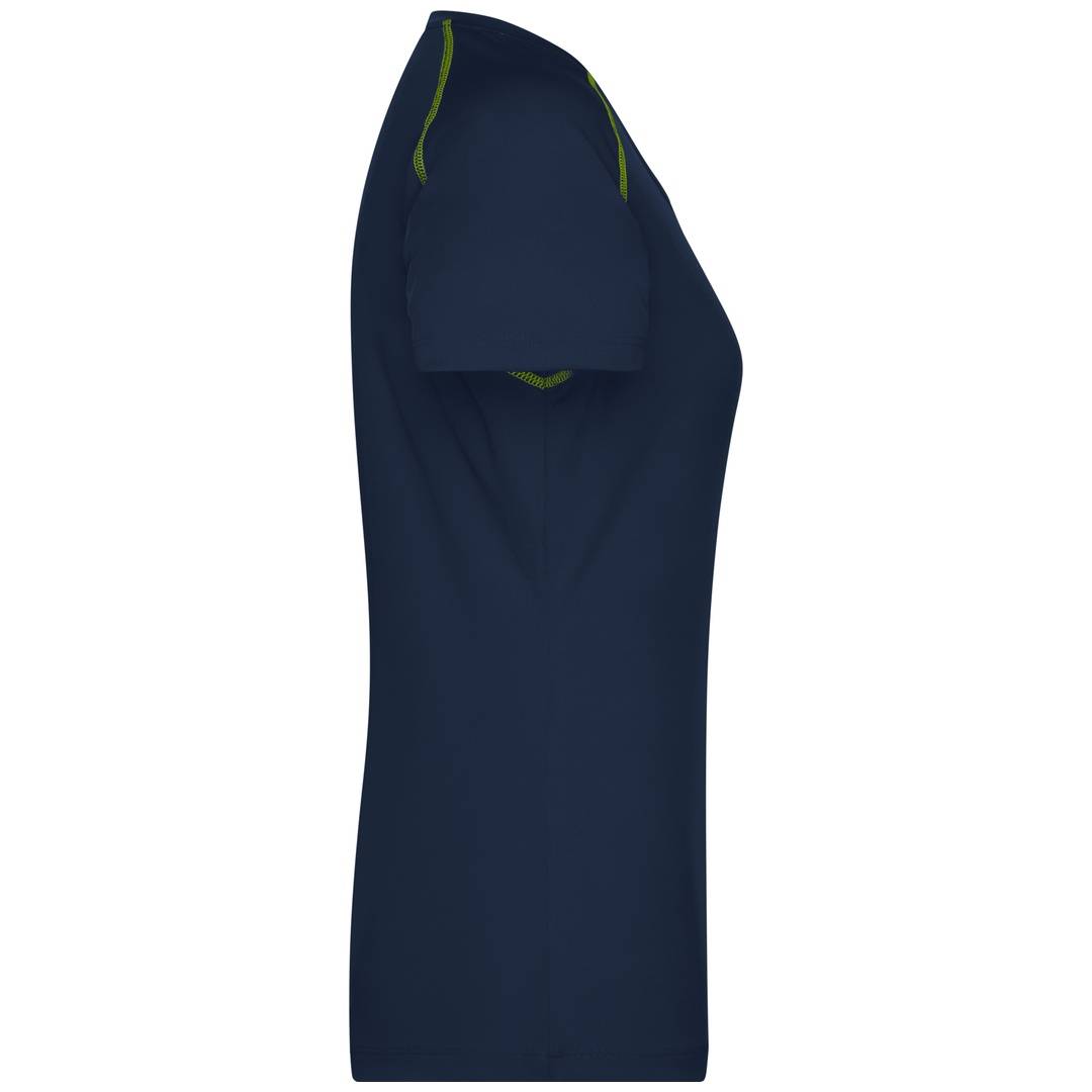 James & Nicholson Funktions-Shirt Damen JN495 Gr. 2XL navy/bright-yellow