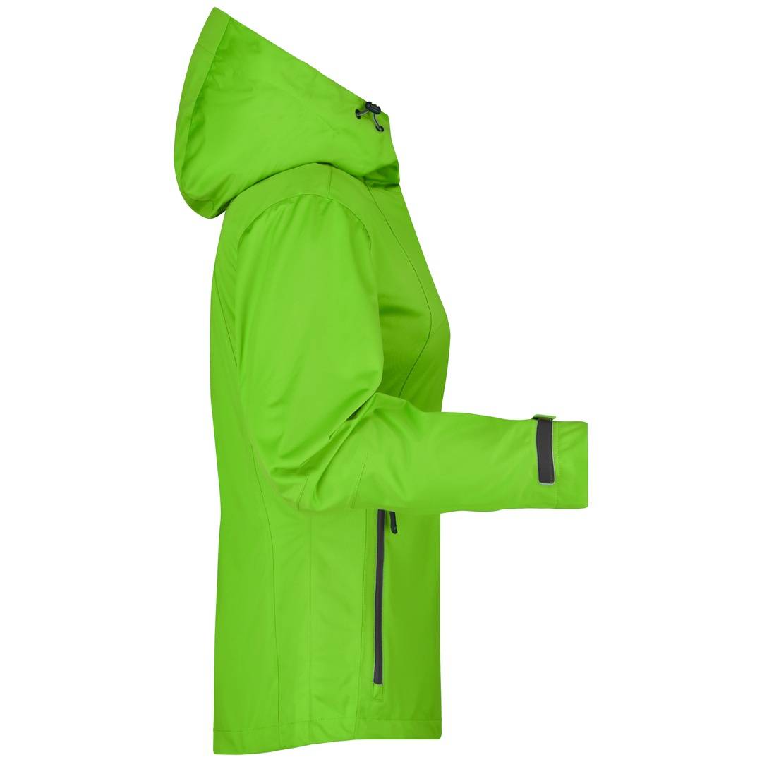 James & Nicholson Ultraleichte Softshelljacke Damen JN1097 Gr. 2XL spring-green/iron-grey