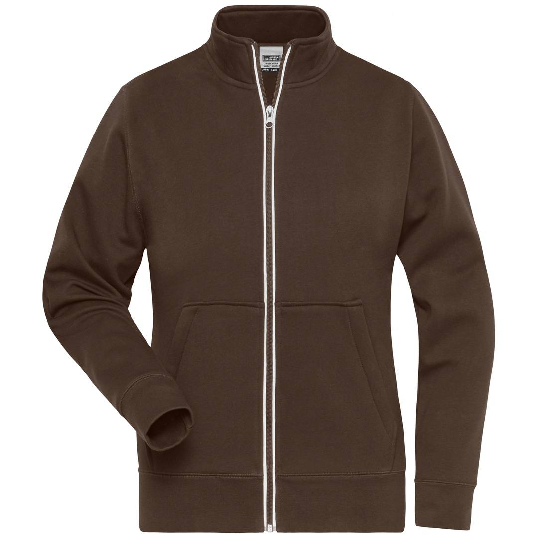 James & Nicholson Fleecejacke Damen JN1809 Gr. XS braun