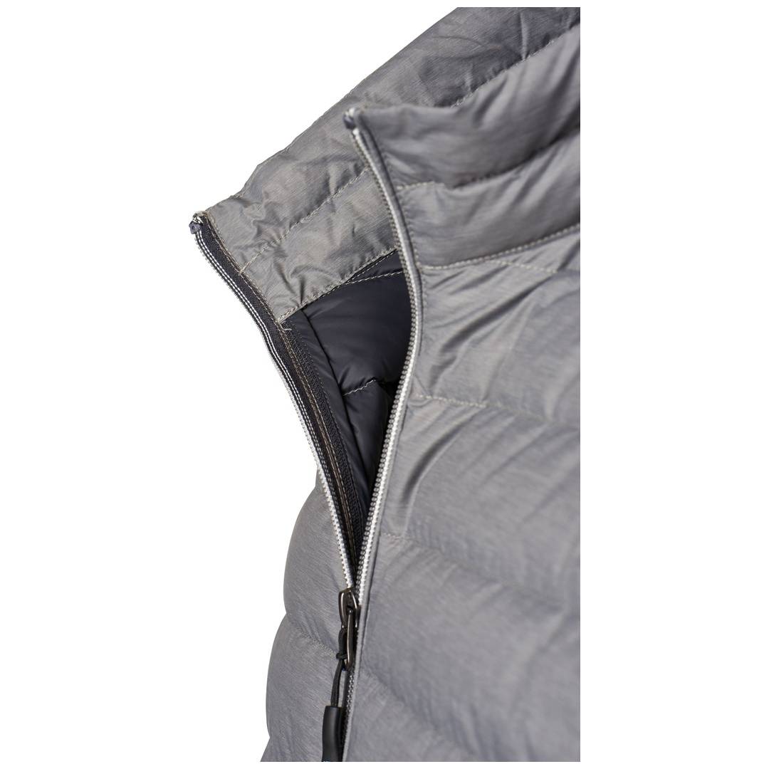 James & Nicholson Mens Down Jacket JN1140 Gr. 2XL silver-melange/graphite