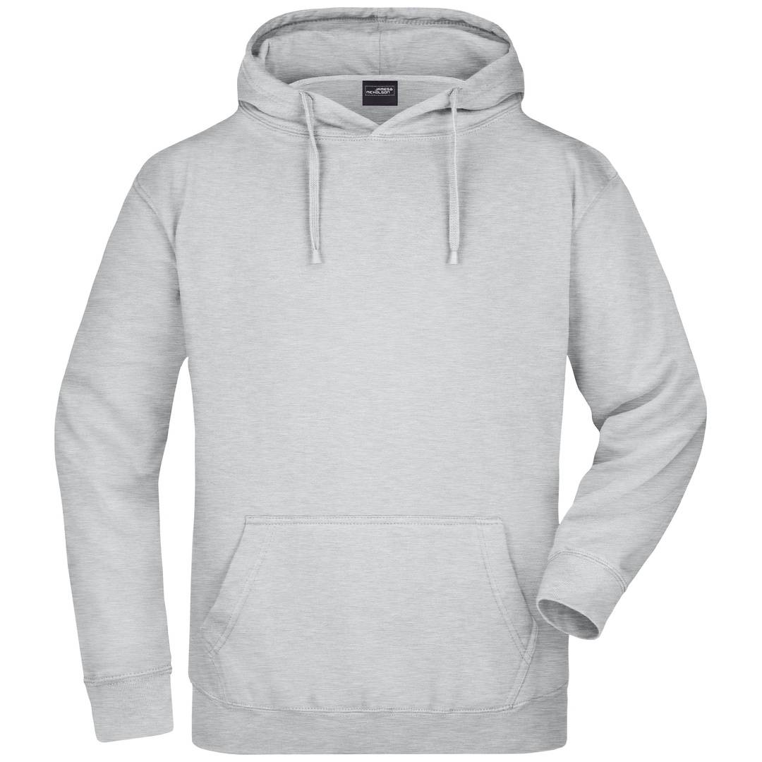 James & Nicholson Klassisches Kapuzensweatshirt JN047 Gr. M grey heather