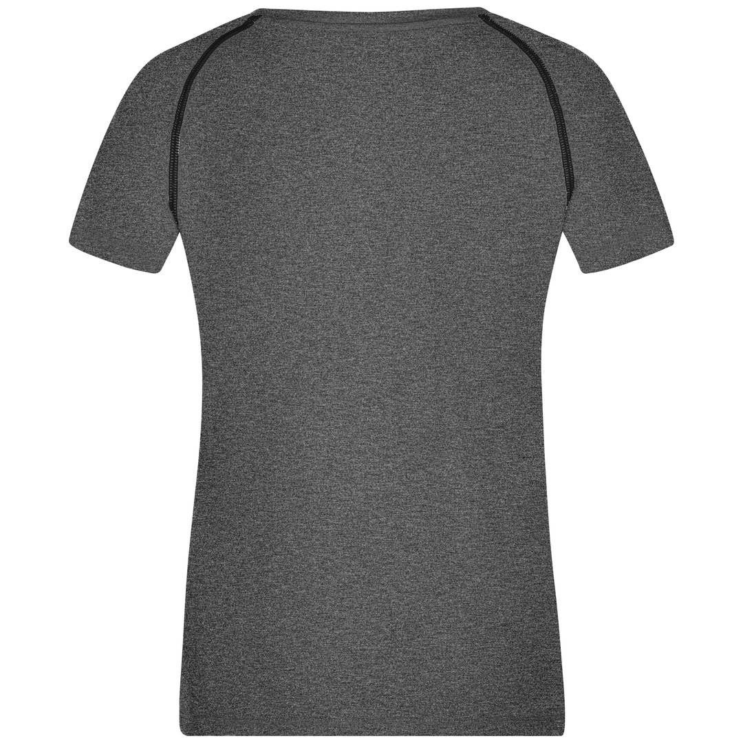 James & Nicholson Funktions-Shirt Damen JN495 Gr. 2XL black-melange/black