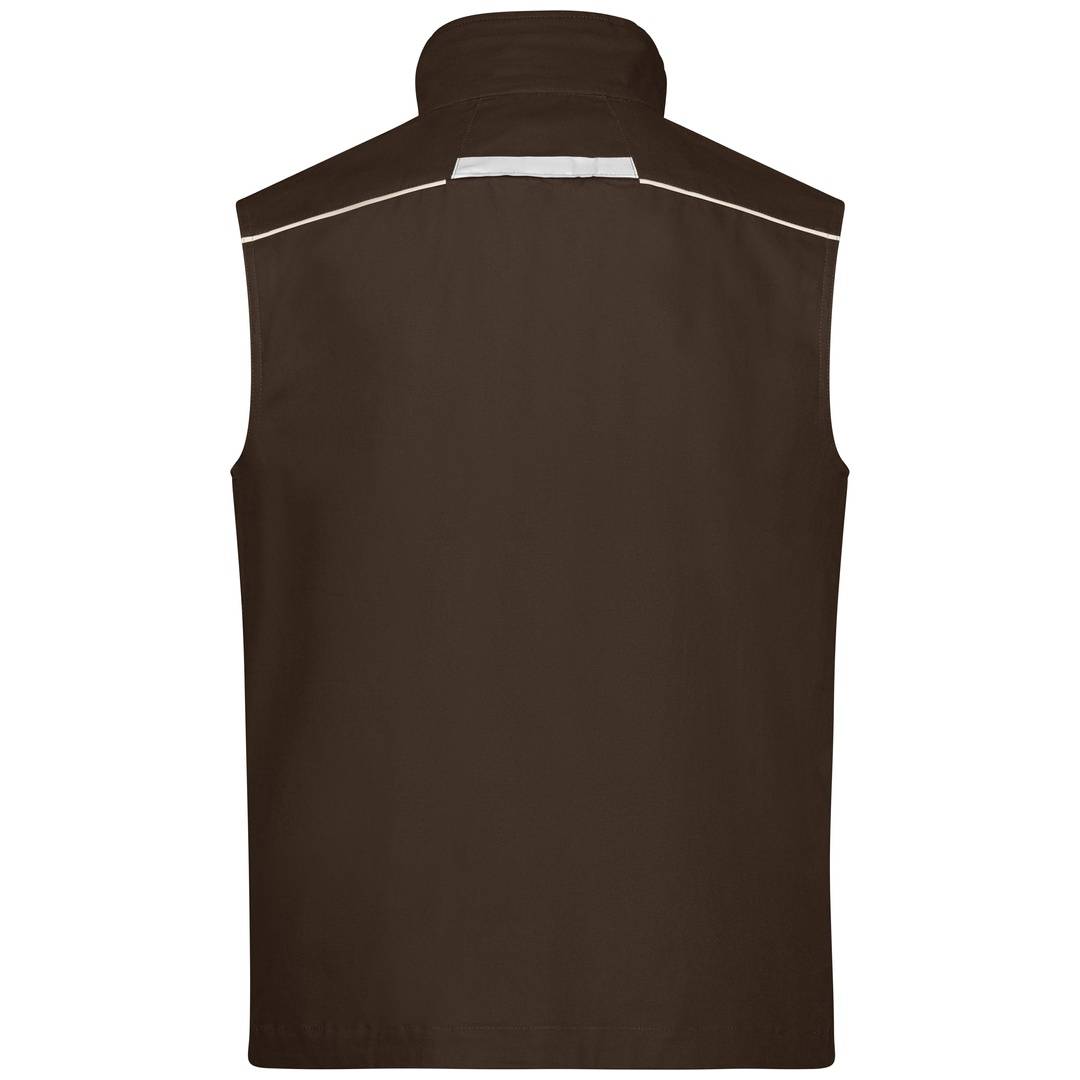 James & Nicholson Funktionelle Weste im sportlichen Look JN850 Gr. 3XL brown/stone