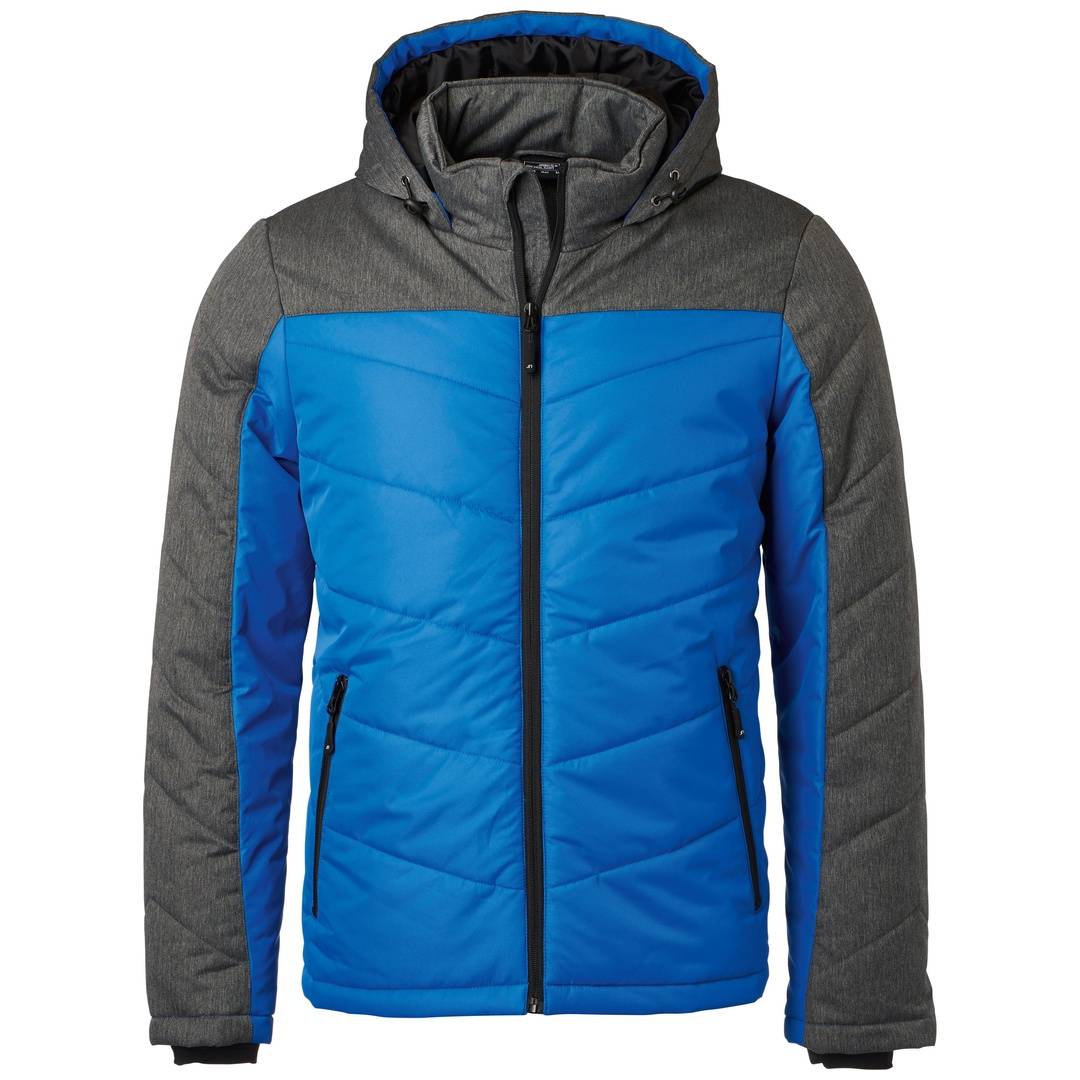 James & Nicholson sportliche Winterjacke JN1134 Gr. 2XL royal/anthrazit-melange