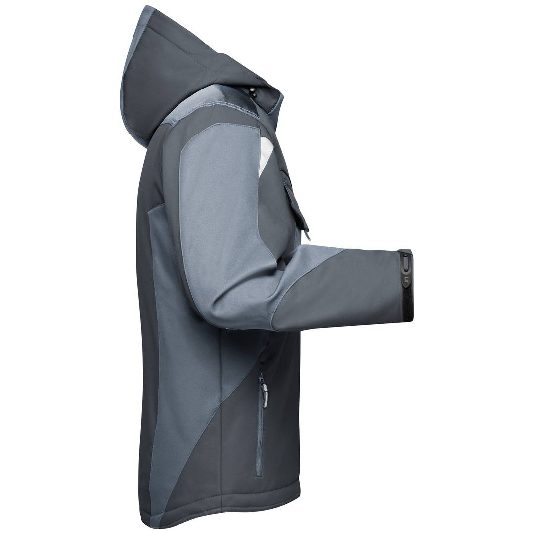 James & Nicholson Professionelle Softshelljacke mit Innenfutter JN824 Gr. 4XL black/carbon