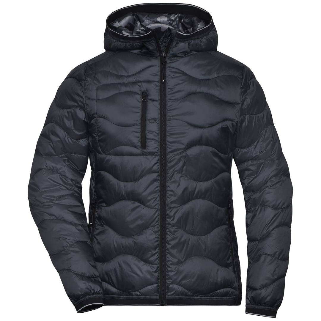 James & Nicholson Steppjacke mit Wattierung Damen JN1155 Gr. XS graphite/camouflage