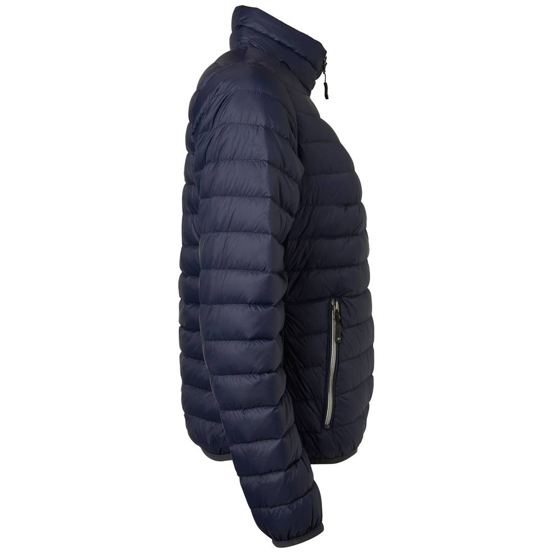James & Nicholson leichte, klassische Daunenjacke JN1139 Gr. 2XL navy/silber
